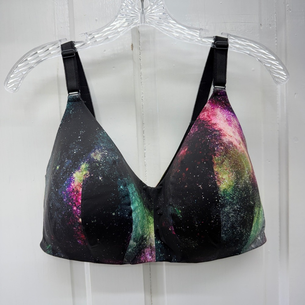 Torrid Curve Galaxy Print 360 Back Smoothing Wire-Free Bra 44D 16476935